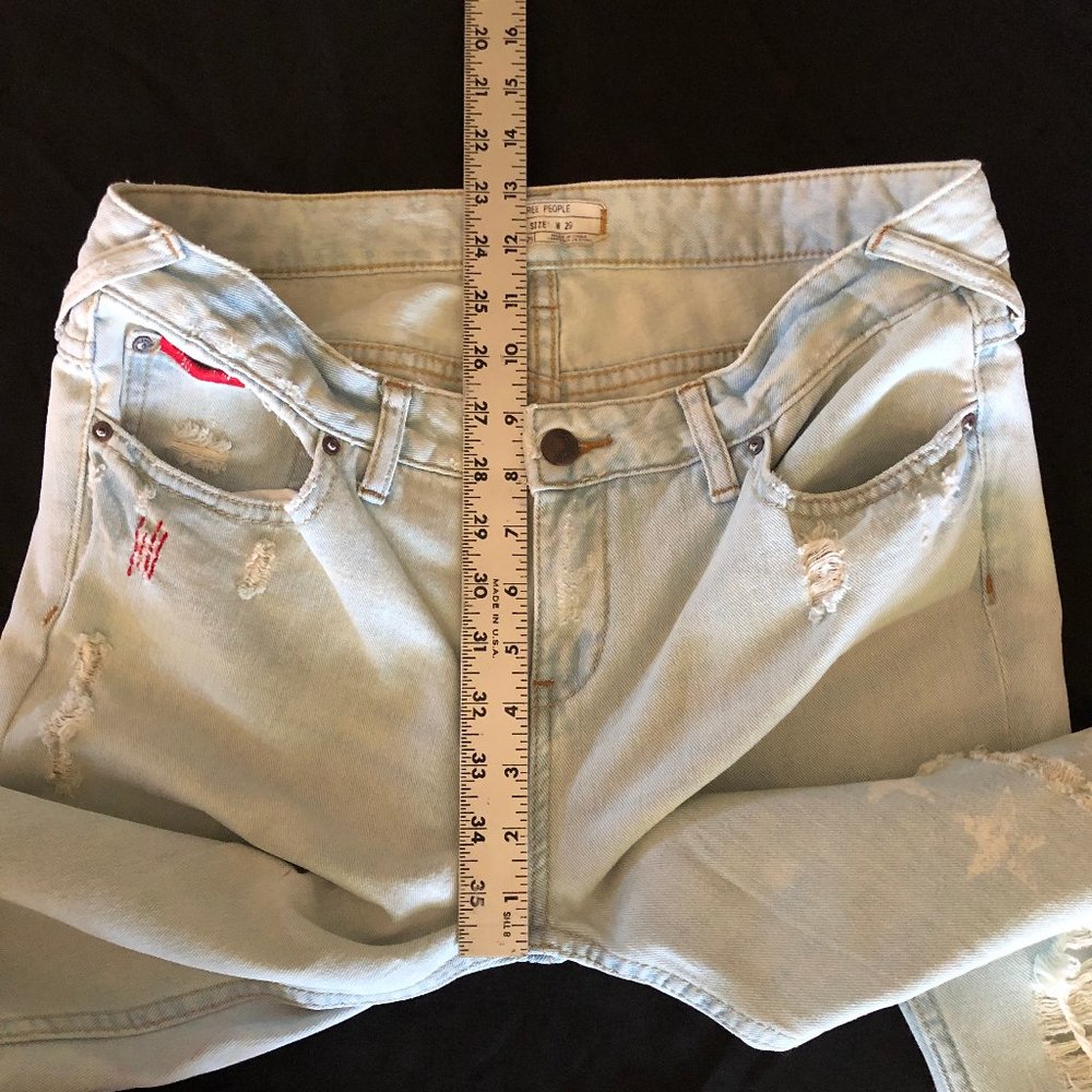 Rare Free People American Flag Super Flare Sz 29 - Picture 11 of 16